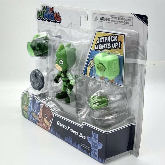 PJ Masks Super Moon Adventure Gekko Figure Set with Light Up Jetpack ~ NEW - Picture 2 of 5